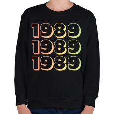 PRINTFASHION 1989 - Gyerek pulóver - Fekete