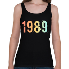 PRINTFASHION 1989 - Női atléta - Fekete női trikó