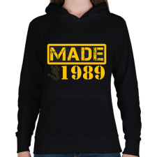 PRINTFASHION 1989 - Női kapucnis pulóver - Fekete női pulóver, kardigán