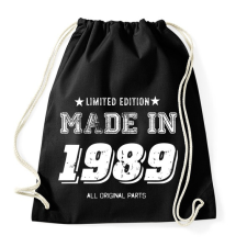 PRINTFASHION 1989 - Sportzsák, Tornazsák - Fekete tornazsák