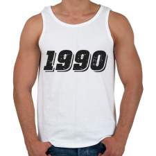 PRINTFASHION 1990 - Férfi atléta - Fehér atléta, trikó