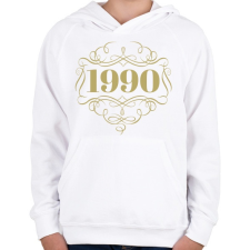 PRINTFASHION 1990 - Gyerek kapucnis pulóver - Fehér gyerek pulóver, kardigán