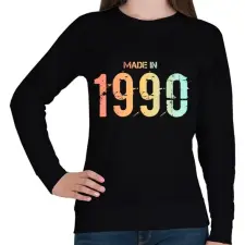 PRINTFASHION 1990 - Női pulóver - Fekete női pulóver, kardigán