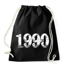 PRINTFASHION 1990 - Sportzsák, Tornazsák - Fekete tornazsák