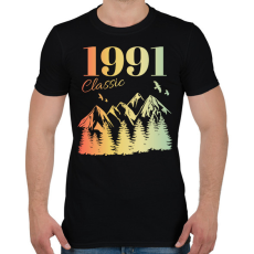 PRINTFASHION 1991 - Férfi póló - Fekete