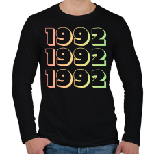 PRINTFASHION 1992 - Férfi hosszú ujjú póló - Fekete férfi póló