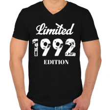 PRINTFASHION 1992 - Férfi V-nyakú póló - Fekete férfi póló