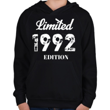 PRINTFASHION 1992 - Gyerek kapucnis pulóver - Fekete gyerek pulóver, kardigán