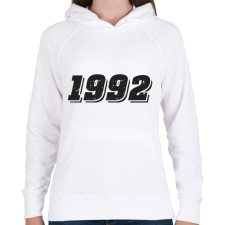 PRINTFASHION 1992 - Női kapucnis pulóver - Fehér női pulóver, kardigán