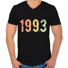 PRINTFASHION 1993 - Férfi V-nyakú póló - Fekete