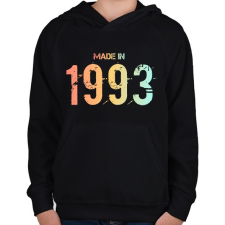 PRINTFASHION 1993 - Gyerek kapucnis pulóver - Fekete gyerek pulóver, kardigán