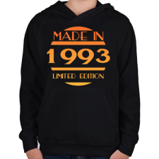 PRINTFASHION 1993 - Gyerek kapucnis pulóver - Fekete gyerek pulóver, kardigán