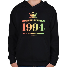 PRINTFASHION 1994 - Gyerek kapucnis pulóver - Fekete