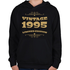 PRINTFASHION 1995 - Gyerek kapucnis pulóver - Fekete