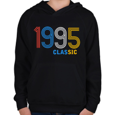 PRINTFASHION 1995 - Gyerek kapucnis pulóver - Fekete gyerek pulóver, kardigán