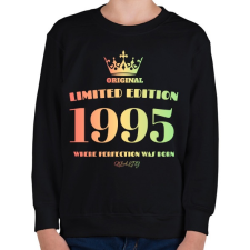 PRINTFASHION 1995 - Gyerek pulóver - Fekete gyerek pulóver, kardigán