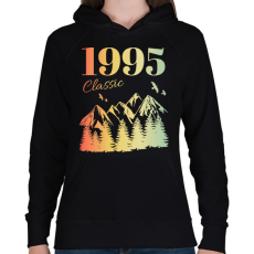 PRINTFASHION 1995 - Női kapucnis pulóver - Fekete