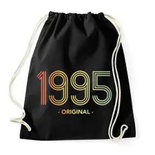 PRINTFASHION 1995 - Sportzsák, Tornazsák - Fekete tornazsák