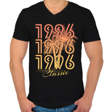 PRINTFASHION 1996 - Férfi V-nyakú póló - Fekete férfi póló