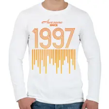 PRINTFASHION 1997 - Férfi hosszú ujjú póló - Fehér férfi póló