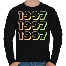 PRINTFASHION 1997 - Férfi pulóver - Fekete férfi pulóver, kardigán