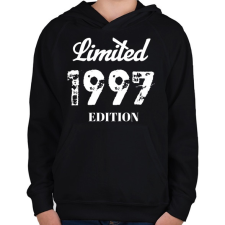 PRINTFASHION 1997 - Gyerek kapucnis pulóver - Fekete gyerek pulóver, kardigán