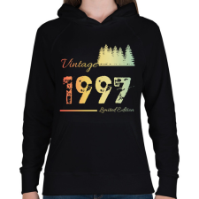 PRINTFASHION 1997 - Női kapucnis pulóver - Fekete női pulóver, kardigán