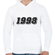 PRINTFASHION 1998 - Férfi kapucnis pulóver - Fehér