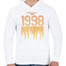 PRINTFASHION 1998 - Férfi kapucnis pulóver - Fehér