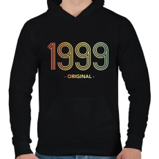 PRINTFASHION 1999 - Férfi kapucnis pulóver - Fekete
