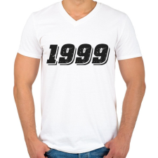 PRINTFASHION 1999 - Férfi V-nyakú póló - Fehér férfi póló