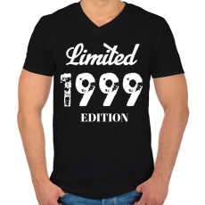 PRINTFASHION 1999 - Férfi V-nyakú póló - Fekete