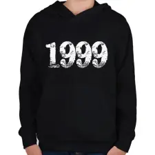PRINTFASHION 1999 - Gyerek kapucnis pulóver - Fekete gyerek pulóver, kardigán