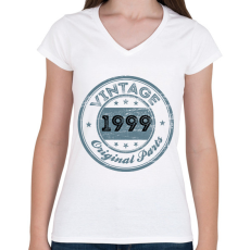 PRINTFASHION 1999 - Női V-nyakú póló - Fehér