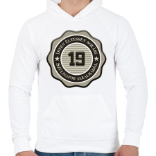 PRINTFASHION 19 - Férfi kapucnis pulóver - Fehér férfi pulóver, kardigán