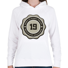 PRINTFASHION 19 - Női kapucnis pulóver - Fehér női pulóver, kardigán