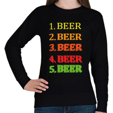 PRINTFASHION 1-5 Beer - Női pulóver - Fekete