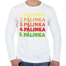 PRINTFASHION 1-5 Pálinka - Férfi hosszú ujjú póló - Fehér férfi póló