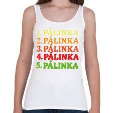 PRINTFASHION 1-5 Pálinka - Női atléta - Fehér női trikó