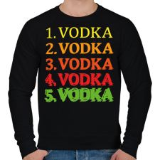 PRINTFASHION 1-5 Vodka - Férfi pulóver - Fekete férfi pulóver, kardigán
