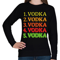 PRINTFASHION 1-5 Vodka - Női pulóver - Fekete