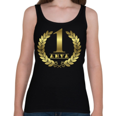 PRINTFASHION #1 Anya - Arany - Női atléta - Fekete