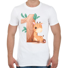 PRINTFASHION 1 éves Zsiráf - Férfi póló - Fehér férfi póló