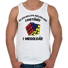 PRINTFASHION 1 megoldás - Férfi atléta - Fehér atléta, trikó