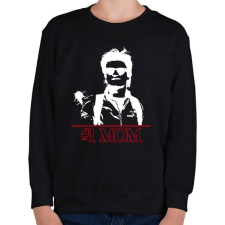 PRINTFASHION #1 Mom - Stranger Things - Gyerek pulóver - Fekete gyerek pulóver, kardigán