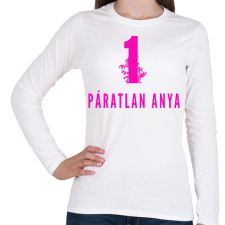 PRINTFASHION 1 PÁRATLAN ANYA - Női hosszú ujjú póló - Fehér női póló