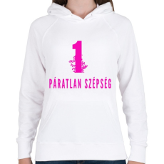 PRINTFASHION 1 PÁRATLAN SZÉSÉG - Női kapucnis pulóver - Fehér