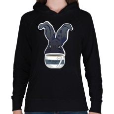 PRINTFASHION 1 vödör kávé - Női kapucnis pulóver - Fekete