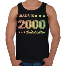 PRINTFASHION 2000 - Férfi atléta - Fekete
