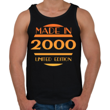 PRINTFASHION 2000 - Férfi atléta - Fekete atléta, trikó